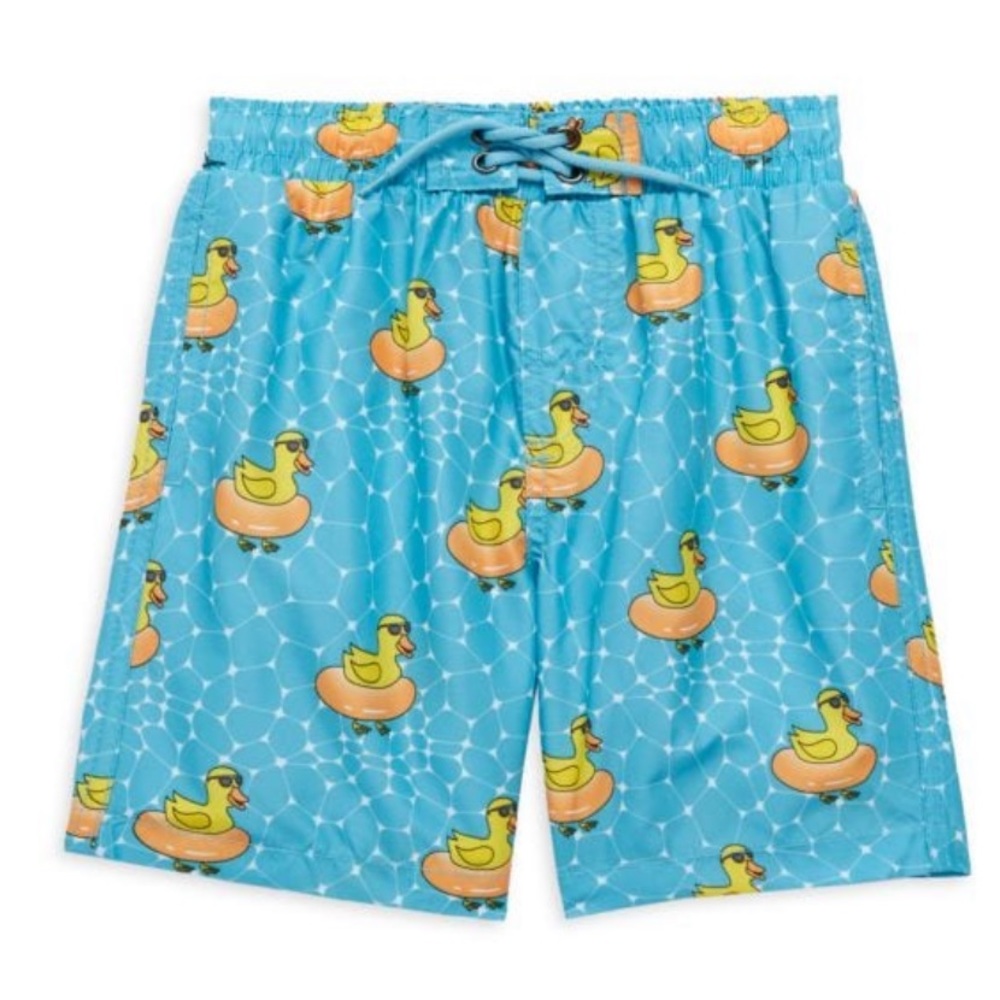 New Beach Bros
Rubber Ducky Print 
Swim Shorts | Trunks 
Size 10 Boys
